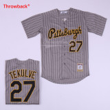 Pittsburgh Pirates 27 Kent Tekulve Baseball Jersey Gray Retro