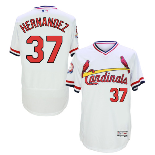 St.Louis Cardinals 37 Keith Hernandez Flexbase Baseball Jersey White
