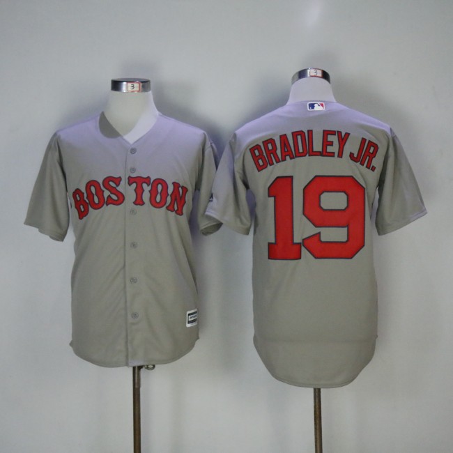 Boston Red Sox 19 Jackie Bradley Jr.Baseball Jersey Gray