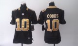 Women New Orleans Saints 10 Brandin Cooks Football Jersey Black