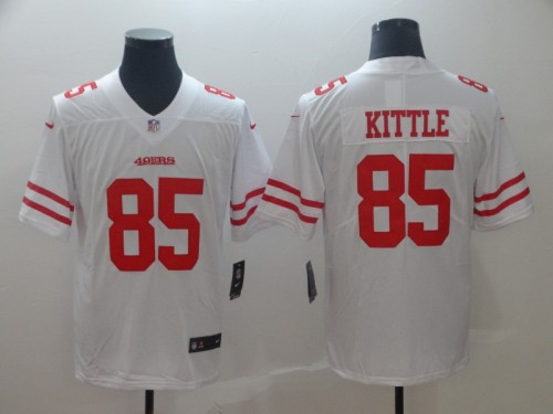 San Francisco 49ers 85 George Kittle Football Jersey Legend White