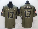 Oakland Raiders 13 Hunter Renfrow Football Jersey New salute