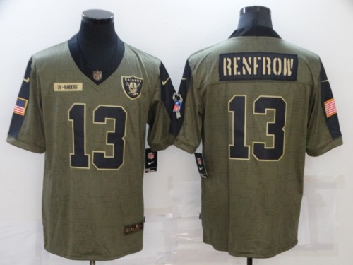 Oakland Raiders 13 Hunter Renfrow Football Jersey New salute