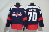 Adidas Classic Washington Capitals  70 Braden Holtby Ice Hockey Jersey Navy Blue