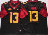 Florida State Seminoles 13 Jordan Travis College Football Jersey Black