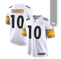 Pittsburgh Steelers 10 Mitchell Trubisky Football Jersey White