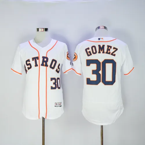 Houston Astros 30 Carlos Gomez FlexBase Baseball Jersey White