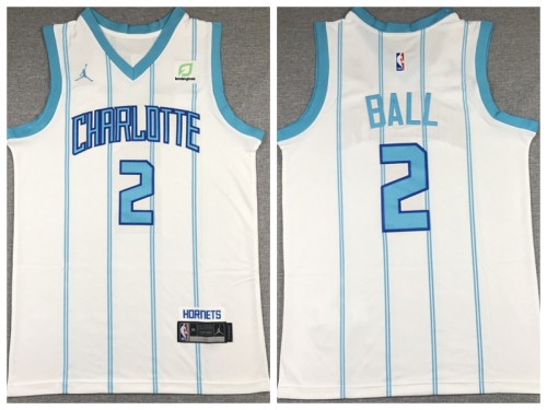 Nike New Orleans Hornets 2 Lamelo Ball Basketball Jersey White