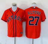 Nike Houston Astros 27 Jose Altuve Baseball Jersey  Orange Fan