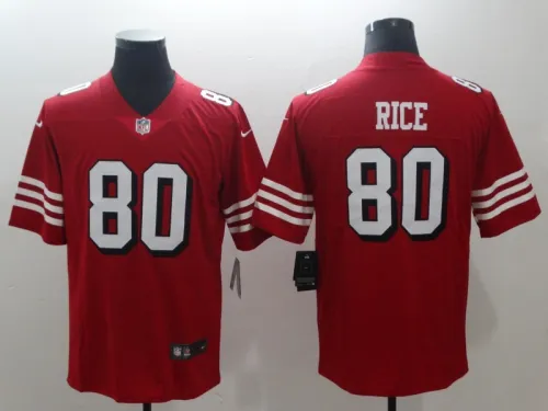 San Francisco 49ers 80 Jerry Rice Football Jersey Legend Red