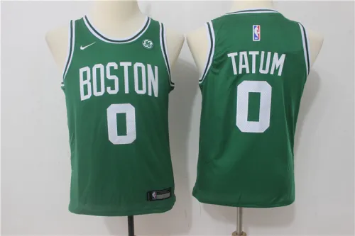 Youth Nike Boston Celtics 0 Jayson Tatum Basketball Jersey Green Fan Edition