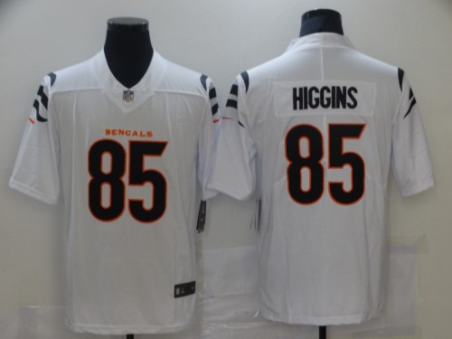 Cincinnati Bengals 85 Tee Higgins Football Jersey Legend White