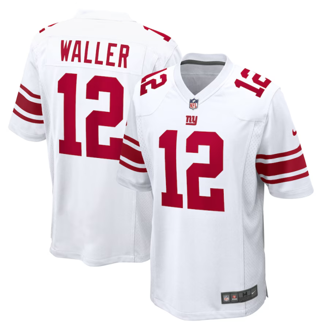 New York Giants 12 Darren Waller Football Jersey Limited White