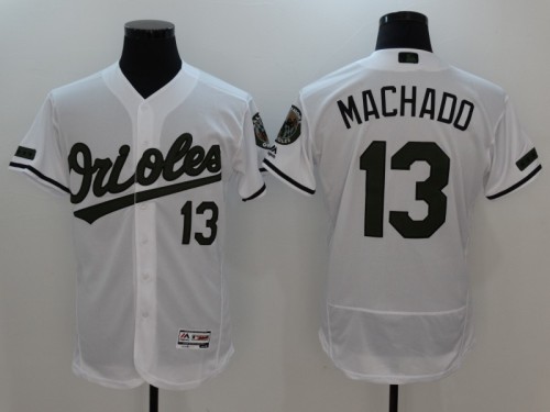 Baltimore Orioles 13 Manny Machado Flexbase Baseball Jersey White