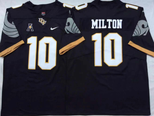 UCF Knights 10 McKenzie Milton College Football Jersey Black