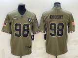Oakland Raiders 98 Sidney Crosby Football Jersey salute