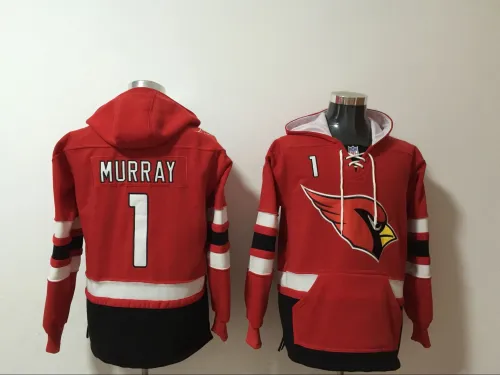 Arizona Cardinals 1 Kyler Murray Hoodies Football Jersey Red