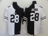 Oakland Raiders 28 Josh Jacobs Football Jersey Legend Half version