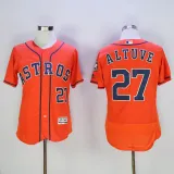 Houston Astros 27 Jose Altuve FlexBase Baseball Jersey Orange