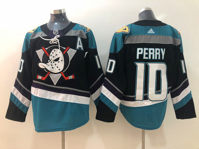 Adidas Classic Anaheim Ducks 10 Corey Perry Ice Hockey Jersey Black