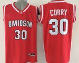 Davidson Wildcat 30 Stephen Curry College Basketball Jersey Red