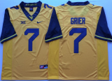West Virginia Mountaineers 7 Will Grier Limited Football Jersey Yellow
