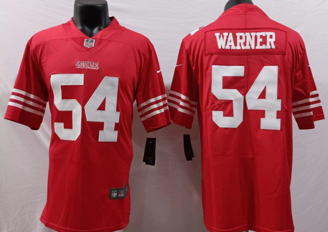 San Francisco 49ers 54 Fred Warner Football Jersey Legend Red