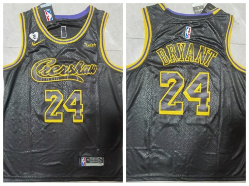 Nike Los Angeles Lakers 24 Kobe Bryant Basketball Jersey Black
