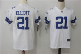 Youth Dallas Cowboys 21 Ezekiel Elliott Football Jersey Legend White