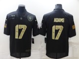 Oakland Raiders 17 Davante Adams Football Jersey Legend Salute Camo
