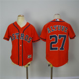 Youth Houston Astros 27 Jose Altuve Baseball Jersey Orange