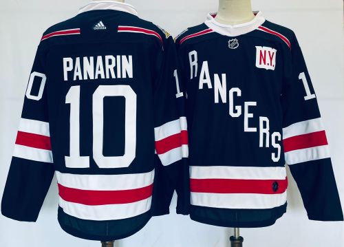 Adidas New York Rangers 10 Artemi Panarin Ice Hockey Jersey Black