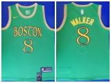 Nike Boston Celtics 8 Kemba Walker Basketball Jersey Green City Edition