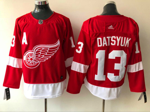 Adidas Classic Detroit Red Wings 13 Pavel Datsyuk Ice Hockey Jersey Red