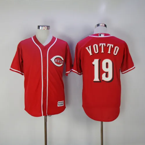 Cincinnati Reds 19 Joey Votto Baseball Jersey Red Fans