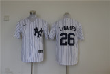 Nike New York Yankee 26 DJ LeMahieu Baseball Jersey White Fan