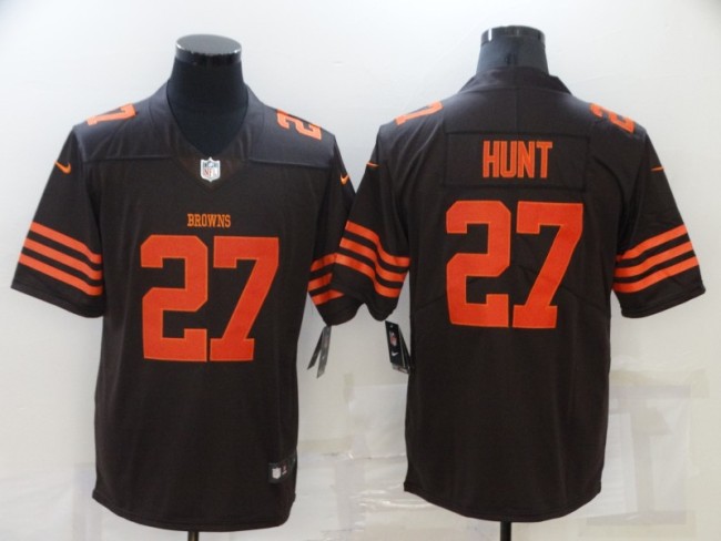 Cleveland Browns 27 Kareem Hunt Football Jersey Legendary Brown