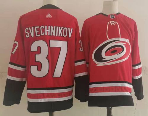 Carolina Hurricanes 37 Andrei Svechnikov Ice Hockey Jersey  Red