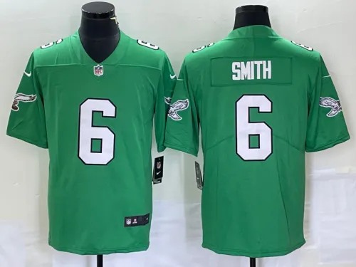 Philadelphia Eagles 6 DeVonta Smith Football Jersey Legend Green Retro