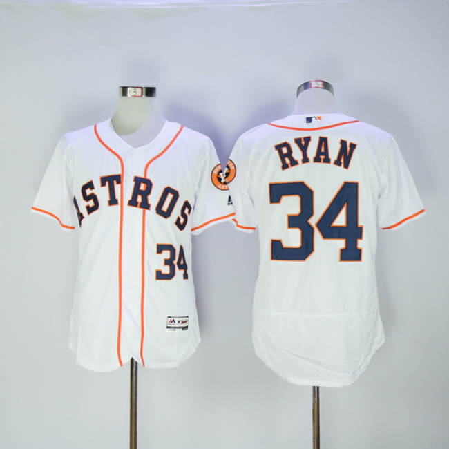 Houston Astros 34 Nolan Ryan FlexBase Baseball Jersey White