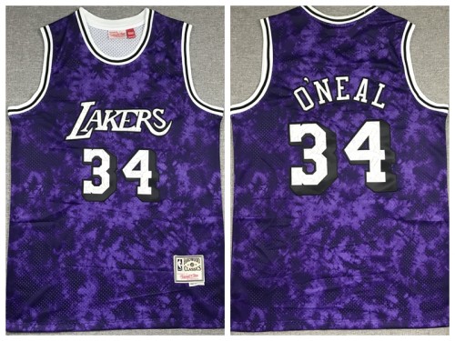 Los Angeles Lakers 34 Shaquille O'Neal Basketball Jersey Constellation version