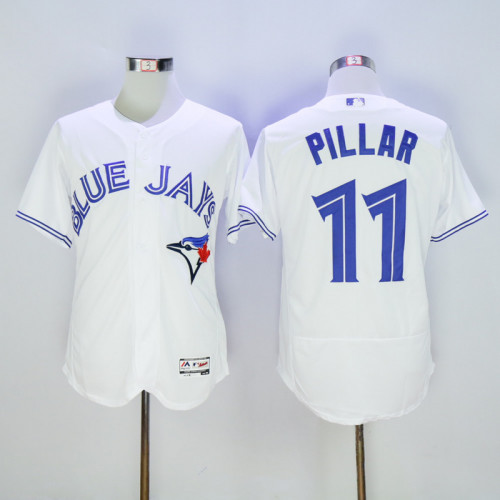 Toronto Blue Jays 11 Kevin Pillar Flexbase Baseball Jersey White