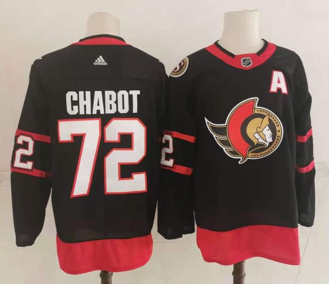 Adidas Ottawa Senators 72 Thomas Chabot Ice Hockey Jersey Black