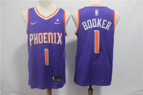 Nike Feinikesi suns 1 Devin Booker Basketball Jersey purple Fans Edition