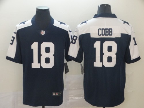 Dallas Cowboys 18 Randall Cobb Football Jersey Legend Navy Blue