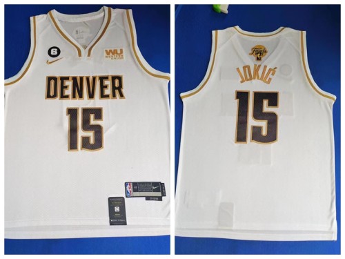 Nike Denver Nuggets 15 Nikola Jokić Basketball Jersey Platinum Final Edition