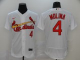 Nike St.Louis Cardinals 4 Yadier Molina Flexbase Baseball Jersey White