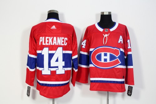 Adidas Classic Montreal Canadiens 14 Tomas Plekanec Ice Hockey Jersey Red
