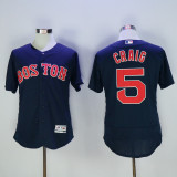 Boston Red Sox 5 Allen Craig Flexbase Baseball Jersey Navy Blue