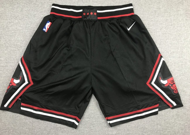 New Nike Chicago Bulls Black Mesh Shorts